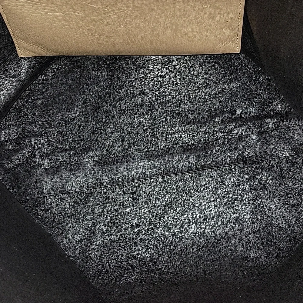 Theory Taupe Soft Leather Tote Bag